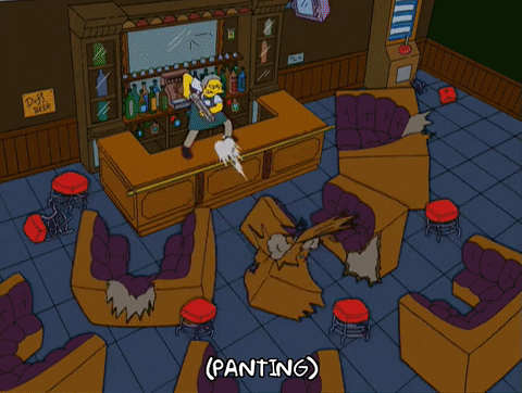 Season 17 Running GIF by The Simpsons