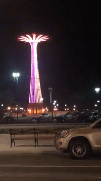 Coney Island Landmark Lights Up in Memory of Kobe Bryant