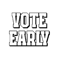 Vote Early The Wave Sticker by INTO ACTION
