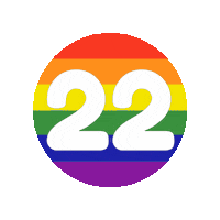 Rainbow Number Sticker
