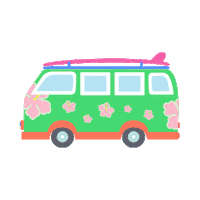 Summer Travel Sticker by Blackbough Swim