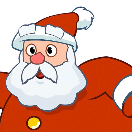 Happy Merry Christmas Sticker by Om Nom