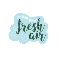 Getting Fresh Air Sticker