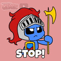 Stop It Enough Is Enough GIF by Christophers Genie
