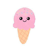 Happy Ice Cream Sticker