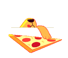 Hungry Dog Sticker by Olivia When