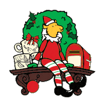 Merry Christmas Sticker by Backyard Beans Coffee Co.