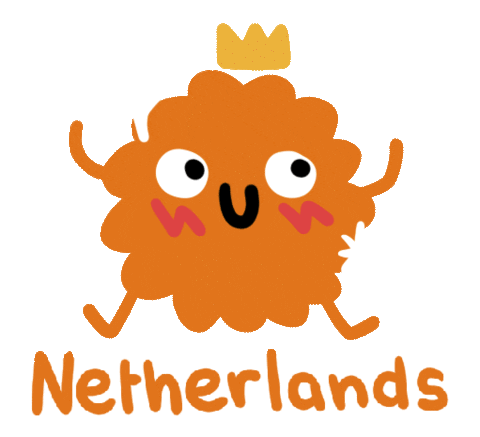 The Dutch Orange Sticker by Eledraws (Eleonore Bem)