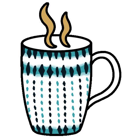 Hoanui_shop giphyupload coffee tea cup Sticker
