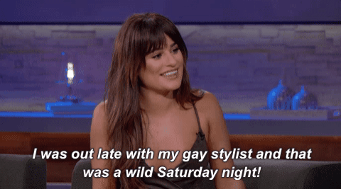 partying lea michele GIF by Chelsea Handler