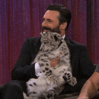 jon hamm snow GIF