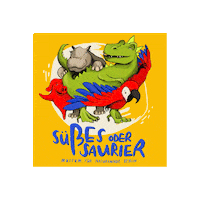 Suesses Oder Saurier Sticker by mfnberlin