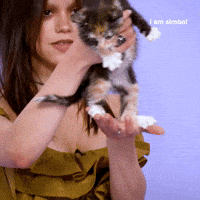 Jenna Ortega Cat GIF by BuzzFeed