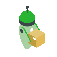 Supply Chain Robot Sticker by ShipMonk