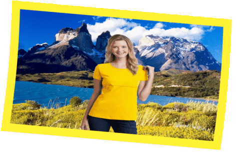 kastmania rubia patagonia chilena Sticker
