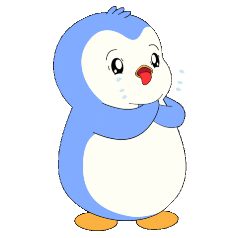 Warning Help Me Sticker by Pudgy Penguins