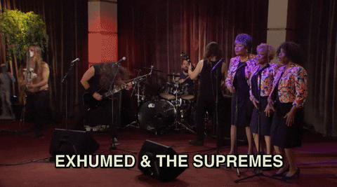 performance exhumed and the supremes GIF by The Eric Andre Show