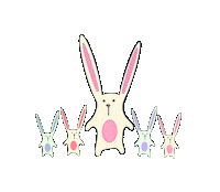 Family Bunny Sticker