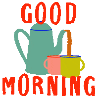 Good Morning Coffee Sticker