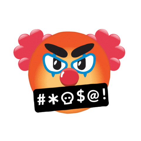 Angry Mad Clown Sticker by I Know What You Did Last Summer