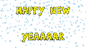Happy New Year Snow Sticker by Simon Super Rabbit