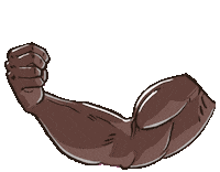 workout flexing Sticker