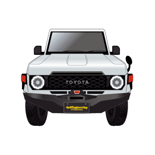 4x4es giphyupload x4 landcruiser 4x4engineering Sticker