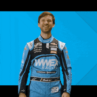 wwexracing nascar pat pat on the back daniel suarez GIF