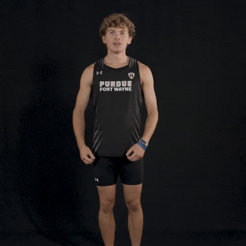 Yelling Cross Country GIF by Purdue Fort Wayne Athletics