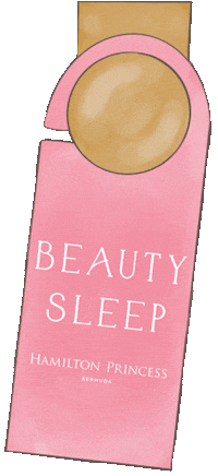 Do Not Disturb Pink Sticker by Hamilton Princess, Bermuda, A Fairmont Managed Hotel
