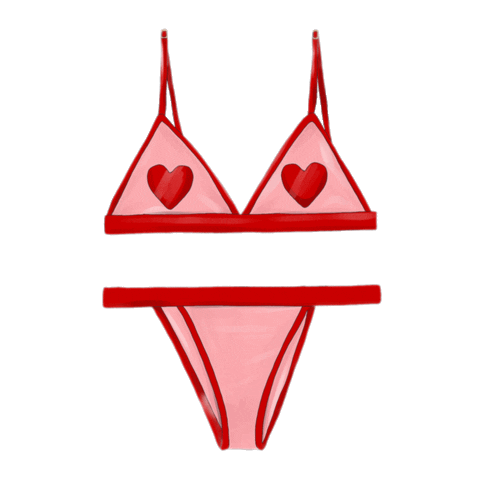 milatoo love heart sexy red Sticker