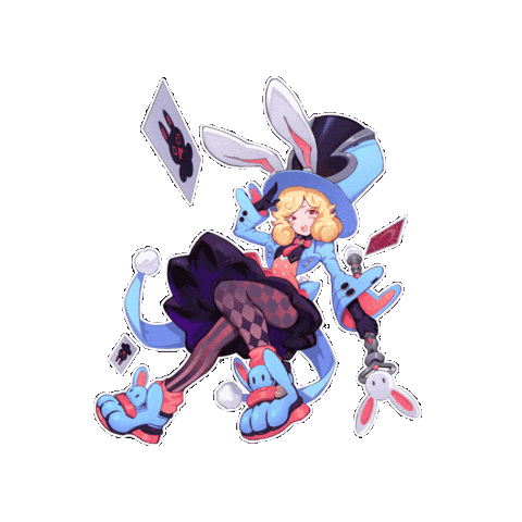 Playing Cards Girl Sticker