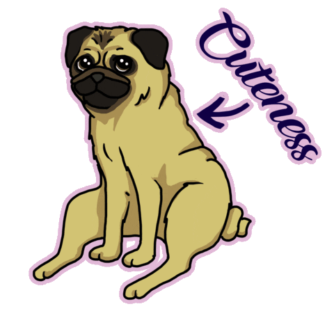 Dog Christmas Sticker by Livia Farkas @ urban:eve