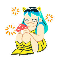 Urusei Yatsura Weed Sticker