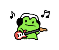 Rock Guitar Sticker