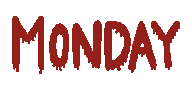 Horror Monday Sticker