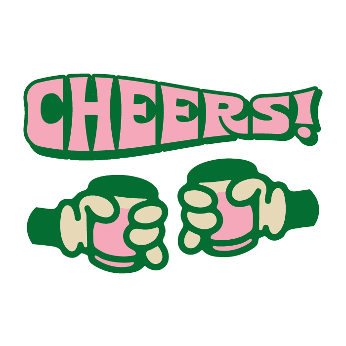 Drunk Cheers Sticker by Let’s Drink To That