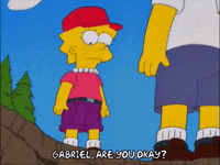 nervous lisa simpson GIF