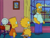 Nervous Season 3 GIF by The Simpsons