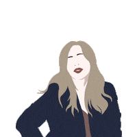 HouseofRue minimal sassy blonde simple Sticker