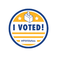 Pitt Panthers Vote Sticker by Pitt Student Affairs
