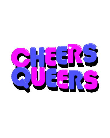 Cheer Up Drinking Sticker by Marcel Katz / The Art Plug