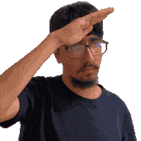 Respect Saluting Sticker