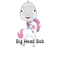 Rainbow Love Sticker by BigHeadBob.com