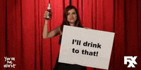 Aya Cash Drink GIF by You're The Worst 