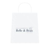 belleenbeau shopping bag bellebeau belle en beau bellebeau tas Sticker