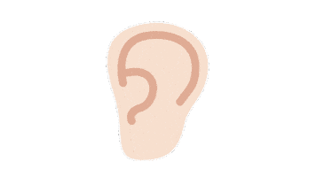 emojivid emoji people ear emojivid Sticker