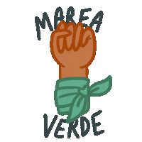 FosFeminista marea verde fòs feminista the green wave Sticker