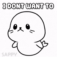 Disagree No Way GIF by Sappy Seals