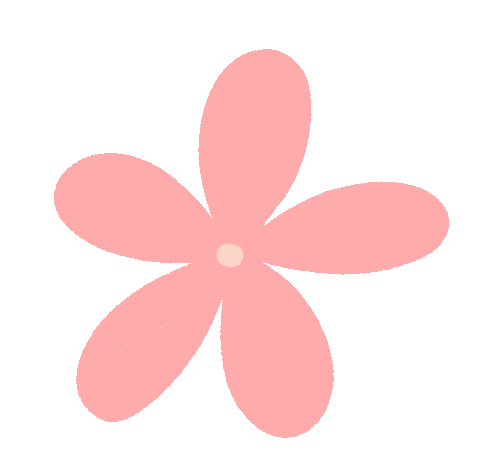 Pink Flower Sticker